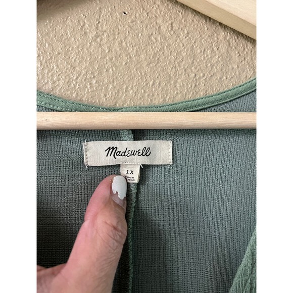 Madewell cross front flutter sleeve minidress - Picture 4 of 6